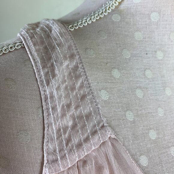 Vintage Victoria's Secret Gold Label 90s‎ Y2K Pink Sequin Chemise Sz M Tank Top - Picture 4 of 11